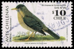 Chile #1385 Austral Thrush; Used