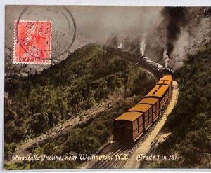 NEW ZEALAND Postcard *Rimutaka Incline Railway* View Side 1929 Rotterdam PJ65