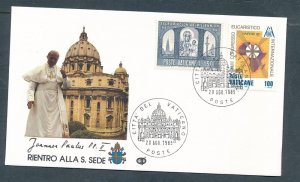 D448603 Vatican City Papal Cover Pope John Paul II 1985