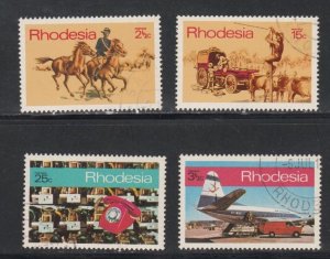 Rhodesia # 294-297, Post & Telegraph Corporation, Used, 1/3 Cat.