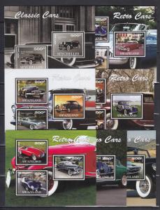 36diff pcs Classic Retro Cars Auto Transport perf/imerf - PRIVATE Issue /not MNH