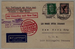 Germany Catapult cover 10.5.31 Bremen-NY Berlin