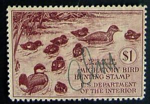 USA, Scott RW8, 1941 Duck Stamp, Used