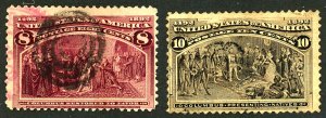 U.S. #236-237 USED SET THIN