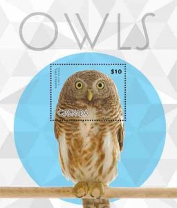 Grenada - 2015 - OWLS On Stamps - Souvenir Sheet - MNH