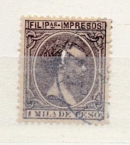 Philippines 1890s Classic Baby King Issue Used Value 1m. 182656