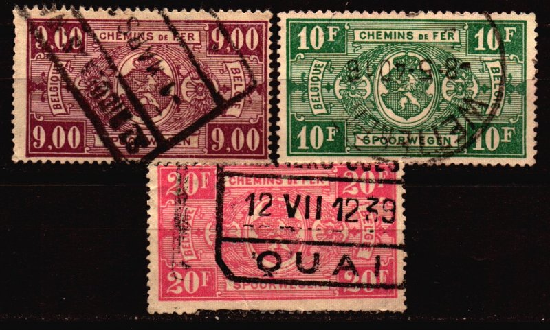 Belgium Scott Q167 - 168 and Q169 used