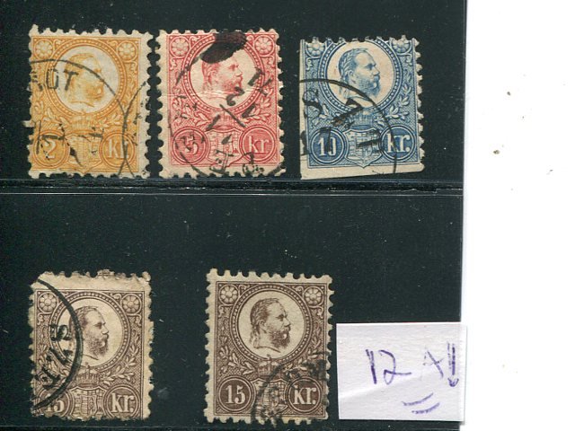 Hungary Classics  incl. #12a  signed - Lakeshore Philatelics