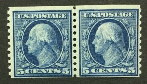 MOMEN: US #458 PAIR MINT OG H #29302