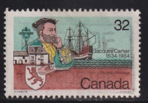 Canada 1011 Jacques Cartier and Ship 32¢ 1984