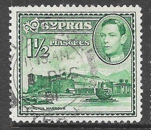 Cyprus 165: 1.5pi Kyrenia Castle and Harbor, used, F-VF