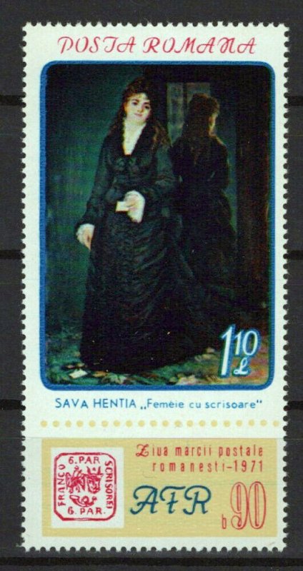 Romania B430 MNH Semi-Postal Painting Woman Sava Hentia ZAYIX 0624S0354