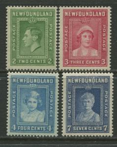 Newfoundland - Scott 245-48 - General Issue - 1938 -MH - Set of 4 Stamp
