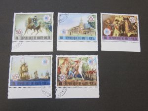 Upper Volta 1976 Sc 403-04,C241-43 CTO set FU