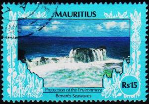 Mauritius. 1989 15r S.G.806aB Fine Used