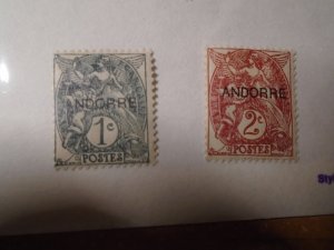 Andorra  French  #  1-2  MH