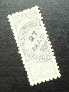 Brazil Brasil Revenue Stamp 0.50 Crs - National Treasure  B12