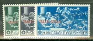 GQ: Castellorizo 75-79 MNH CV $150; scan shows only a few