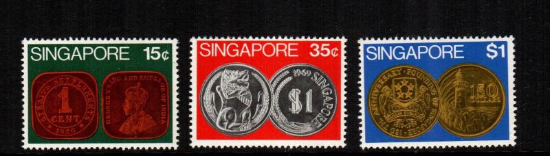 singapore 150 - 152  MNH cat $ 8.50