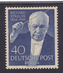 Germany Berlin 9N111 MNH 1954 Richard Strauss - Composer Issue Very Fine