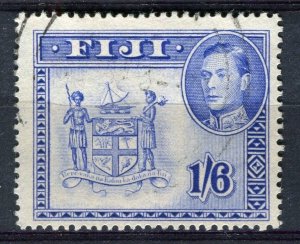 FIJI; 1938 early GVI Pictorial issue fine used 1s.6d. value