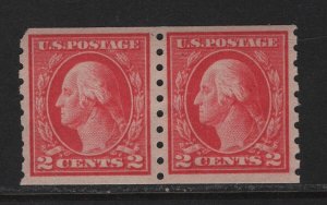 413 Pair VF original gum mint never hinged nice color cv $ 260 ! see pic !