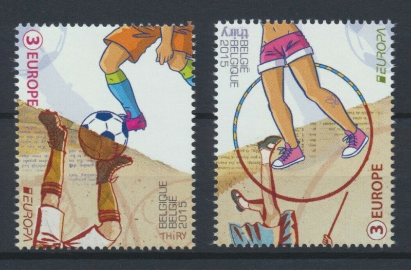 [BEL48] Belgium 2015 Children Games good set of stamps very fine MNH
