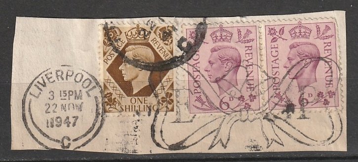 #243,248 Great Britain on paper cancel