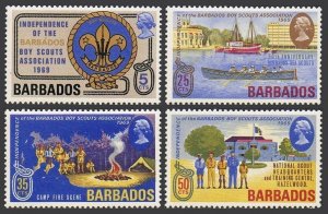 Barbados 323-326,326a,MNH.Michel 292-295,Bl.2. Boy Scouts,1969.Bridgetown harbor