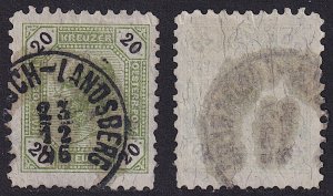 Austria - 1891 - Scott #66 - used - DEUTSCH-LANDSBERG pmk