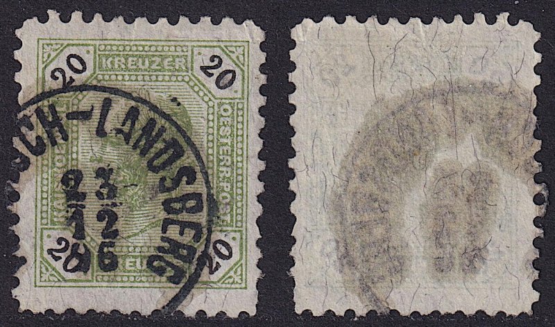 Austria - 1891 - Scott #66 - used - DEUTSCH-LANDSBERG pmk