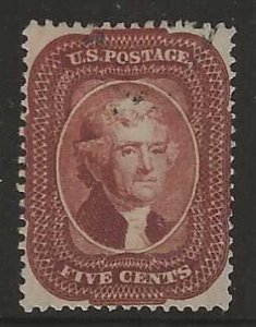 US Scott #28 Used XF with light cancel