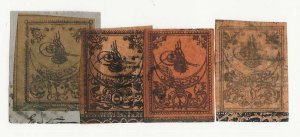 Turkey Sc #J1-J4  set of 4 postage dues  used VF