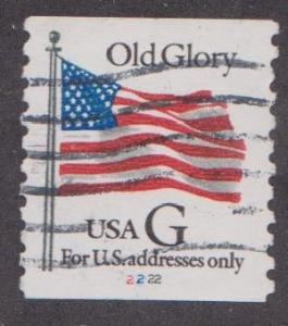 US #2889 Old Glory Used PNC Single plate #2222