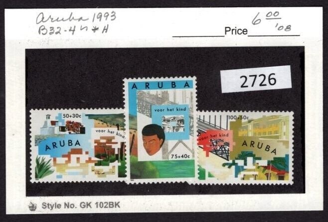 $1 World MNH Stamps (2726) Aruba Scott B32-B34, Youth Study, set of 3