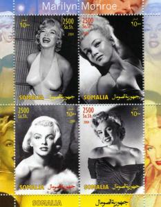 Somalia 2004 MARILYN MONROE Sheet Perforated Mint (NH)