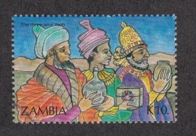 Zambia # 586, Christmas,  Three Wise Men, Used