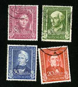 Germany Stamps # B310-13 VF Used Catalog Value $145.50