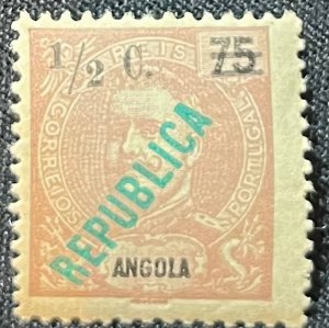 Angola, 1919, SC 221, Variety, Long Strokes, LH, VF.