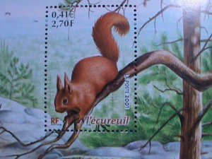 FRANCE-COLONY-2001-LOVELY WILD ANIMALS -MNH SHEET, VF WE SHIP TO WORLDWIDE