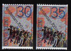 Netherlands  #526-527  MNH  1975    30c and  35c coil stamps