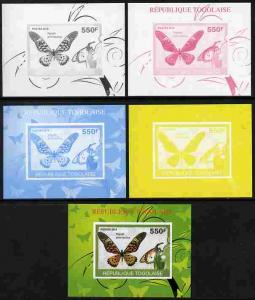 Togo 2010 Butterflies #4 individual deluxe sheet - the se...