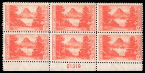 USA 748 Mint (NH) Plate Block of 6