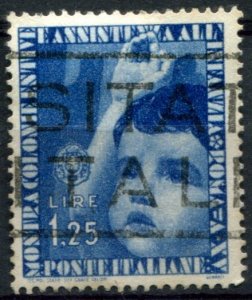 Italy Sc#373 Used, 1.25L dp bl, Exhibition of summer camps and childcare (1937)