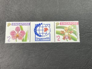 SINGAPORE # 716-717(717a)--MINT/NEVER HINGED--LABEL PAIR--1995(LOTG)