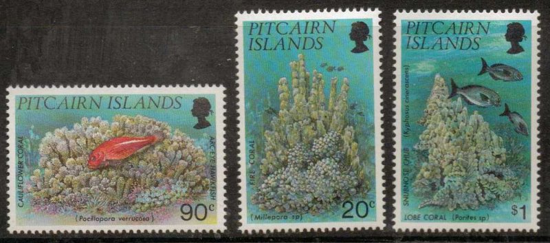 PITCAIRN ISLANDS SG454/6 1994 CORALS  MNH