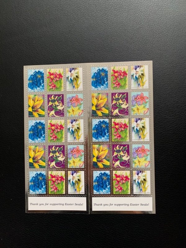 Easter Seals stamp sheet of 30,  MNH