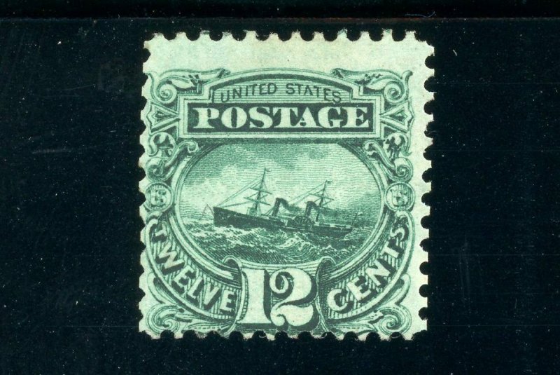 USAstamps Unused FVF US 1869 Pictorial Issue S.S. Adriatic Scott 117 NH Grilled