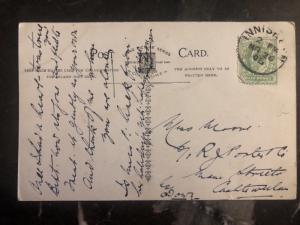 1906 England Vintage Postcard Cover Paddling In The Briny