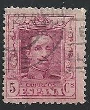 Spain 333 5c Alfonso XIII 1922-26 used